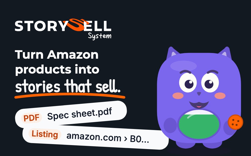 StorySell, built by JT Digital, turns an Amazon seller's spec sheets into a product listing